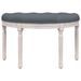 Banc Gris foncé 81,5x41x49 cm Velours - Photo n°3