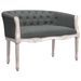 Banc Gris foncé 98x56x69 cm Tissu - Photo n°1