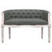 Banc Gris foncé 98x56x69 cm Tissu - Photo n°3