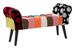 Banc Imperial patchwork design bois contemporain - Photo n°1