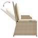 Banc inclinable de jardin avec coussins beige résine tressée - Photo n°7