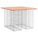 Banc jardin design gabion 100x102x72 cm bois massif de douglas - Photo n°1