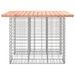 Banc jardin design gabion 100x102x72 cm bois massif de douglas - Photo n°4