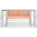 Banc jardin design gabion 143x71x65,5 cm bois massif de douglas - Photo n°3