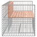 Banc jardin design gabion 143x71x65,5 cm bois massif de douglas - Photo n°4