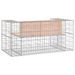 Banc jardin design gabion 143x71x65,5 cm bois massif de douglas - Photo n°5