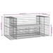 Banc jardin design gabion 143x71x65,5 cm bois massif de douglas - Photo n°8