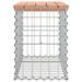 Banc jardin design gabion 63x31,5x42 cm bois massif de douglas - Photo n°4