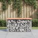 Banc jardin design gabion 83x31,5x42 cm bois massif de douglas - Photo n°2