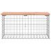 Banc jardin design gabion 83x31,5x42 cm bois massif de douglas - Photo n°3