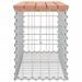 Banc jardin design gabion 83x31,5x42 cm bois massif de douglas - Photo n°4