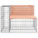 Banc jardin design gabion 92x71x65,5 cm bois massif de douglas - Photo n°3