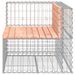 Banc jardin design gabion 92x71x65,5 cm bois massif de douglas - Photo n°4