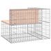 Banc jardin design gabion 92x71x65,5 cm bois massif de douglas - Photo n°5