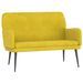 Banc Jaune 108x79x79 cm Velours - Photo n°1