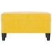 Banc Jaune 70x35x41 cm Velours - Photo n°3