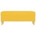 Banc Jaune clair 100x35x41 cm Tissu - Photo n°3