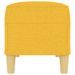 Banc Jaune clair 100x35x41 cm Tissu - Photo n°4