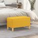 Banc Jaune clair 70x35x41 cm Tissu - Photo n°1