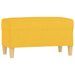 Banc Jaune clair 70x35x41 cm Tissu - Photo n°2