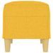 Banc Jaune clair 70x35x41 cm Tissu - Photo n°4