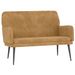 Banc Marron 108x79x79 cm Velours - Photo n°1