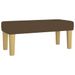 Banc Marron foncé 70x30x30 cm Tissu - Photo n°2