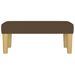 Banc Marron foncé 70x30x30 cm Tissu - Photo n°3