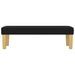 Banc Noir 100x30x30 cm Tissu - Photo n°3