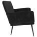 Banc Noir 108x79x79 cm Velours - Photo n°4