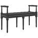 Banc Noir 110x40x70 cm Velours - Photo n°1