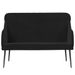 Banc Noir 110x76x80 cm Velours - Photo n°3