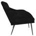 Banc Noir 110x76x80 cm Velours - Photo n°4