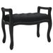 Banc Noir 80x45x60 cm Velours - Photo n°1