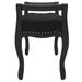 Banc Noir 80x45x60 cm Velours - Photo n°4