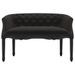 Banc Noir 98x56x69 cm Velours - Photo n°3