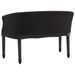 Banc Noir 98x56x69 cm Velours - Photo n°5