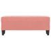 Banc Rose 100x35x41 cm Velours - Photo n°3