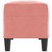 Banc Rose 100x35x41 cm Velours - Photo n°4