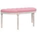 Banc Rose 110,5x45x49 cm Velours - Photo n°1