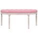 Banc Rose 110,5x45x49 cm Velours - Photo n°3