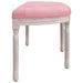 Banc Rose 110,5x45x49 cm Velours - Photo n°4