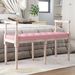 Banc Rose 110x40x70 cm Velours - Photo n°2