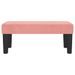 Banc Rose 70x30x30 cm Velours - Photo n°3