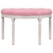 Banc Rose 81,5x41x49 cm Velours - Photo n°3