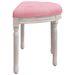 Banc Rose 81,5x41x49 cm Velours - Photo n°4