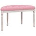 Banc Rose 81,5x41x49 cm Velours - Photo n°5