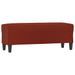 Banc Rouge bordeaux 100x35x41 cm Similicuir - Photo n°2