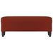 Banc Rouge bordeaux 100x35x41 cm Similicuir - Photo n°3