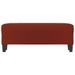 Banc Rouge bordeaux 100x35x41 cm Similicuir - Photo n°3